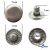 Кнопка металлическая "Альфа" с пружиной, 15 мм (уп. 720+/-20 шт), цвет никель - купить в Томске. Цена: 1 466.73 руб.