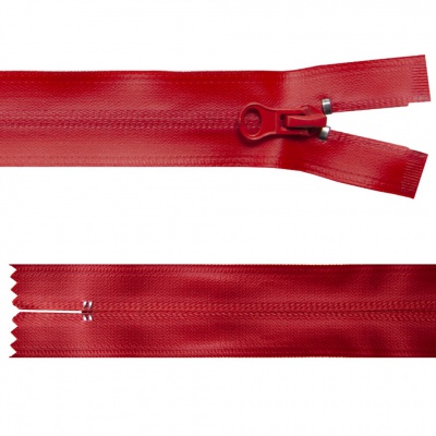 Молния водонепроницаемая PVC Т-7, 20 см, неразъемная, цвет (820)-красный - купить в Томске. Цена: 21.56 руб.