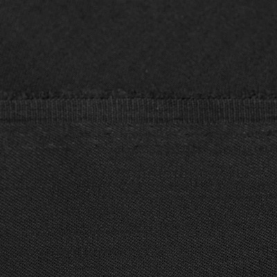 Костюмная ткань с вискозой "Рошель", 250 гр/м2, шир.150см, цвет чёрный - купить в Томске. Цена 438.12 руб.