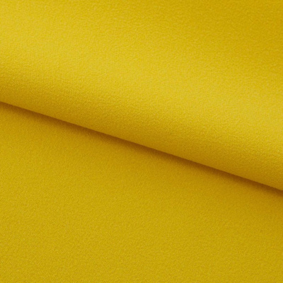 Креп стрейч Амузен 14-0756, 85 гр/м2, шир.150см, цвет жёлтый - купить в Томске. Цена 196.05 руб.