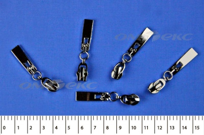 Слайдер декоративный, металлический №1/спираль Т7/никель - купить в Томске. Цена: 6.29 руб.
