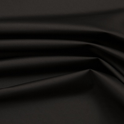Курточная ткань Дюэл (дюспо), PU/WR/Milky, 80 гр/м2, шир.150см, цвет чёрный - купить в Томске. Цена 141.80 руб.