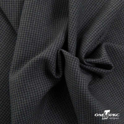 Ткань костюмная Пье-де-пуль 24013, 210 гр/м2, шир.150см, цвет т.серый - купить в Томске. Цена 334.18 руб.