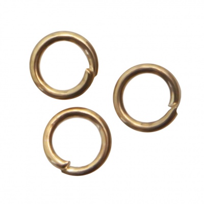 Кольцо  соединительное для бижутерии 4 мм, цв.-золото - купить в Томске. Цена: 0.41 руб.