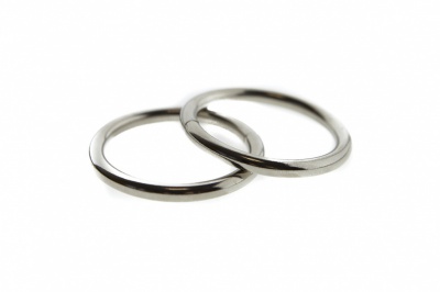 Кольцо металлическое d-32 мм, цв.-никель - купить в Томске. Цена: 3.57 руб.