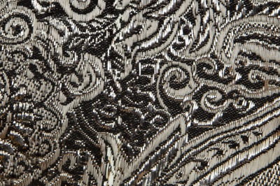 Ткань костюмная жаккард №11, 140 гр/м2, шир.150см, цвет тем.серебро - купить в Томске. Цена 383.29 руб.