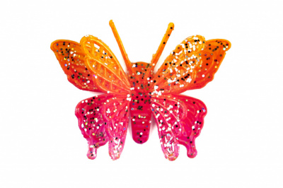 Бабочка декоративная пластиковая #10 - купить в Томске. Цена: 7.09 руб.