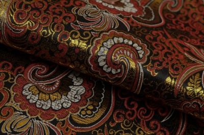 Ткань костюмная жаккард, 135 гр/м2, шир.150см, цвет бордо№6 - купить в Томске. Цена 441.95 руб.