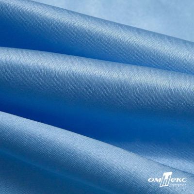 Поли креп-сатин 14-4121, 125 (+/-5) гр/м2, шир.150см, цвет голубой - купить в Томске. Цена 155.57 руб.