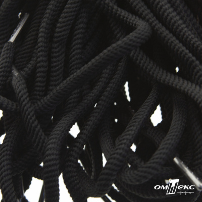 Шнурки #106-09, круглые 130 см, цв.чёрный - купить в Томске. Цена: 21.92 руб.