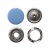 Кнопка рубашечная (закрытая) 9,5мм - эмаль, цв.182 - св.голубой - купить в Томске. Цена: 5.74 руб.