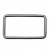 Рамка металлическая прямоугольная, 40 х 15 мм- тём.никель - купить в Томске. Цена: 4.60 руб.