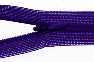 Молния потайная Т3 866, 20 см, капрон, цвет фиолетовый - купить в Томске. Цена: 5.27 руб.