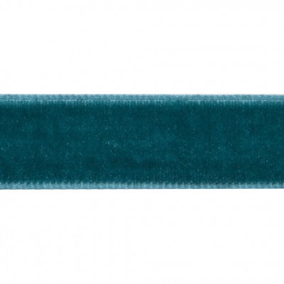 Лента бархатная нейлон, шир.12 мм, (упак. 45,7м), цв.65-изумруд - купить в Томске. Цена: 392 руб.