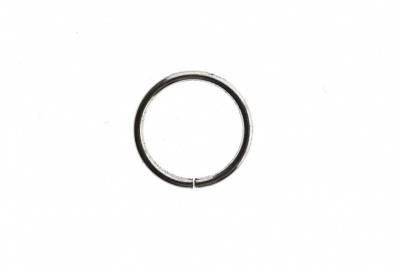 Кольцо металлическое d-15 мм, цв.-никель - купить в Томске. Цена: 2.45 руб.