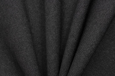Ткань костюмная 25505 2003, 265 гр/м2, шир.150см, цвет т.серый - купить в Томске. Цена 418.73 руб.