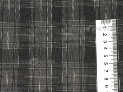 Ткань костюмная клетка 25235 2004, 185 гр/м2, шир.150см, цвет серый/бел - купить в Томске. Цена 